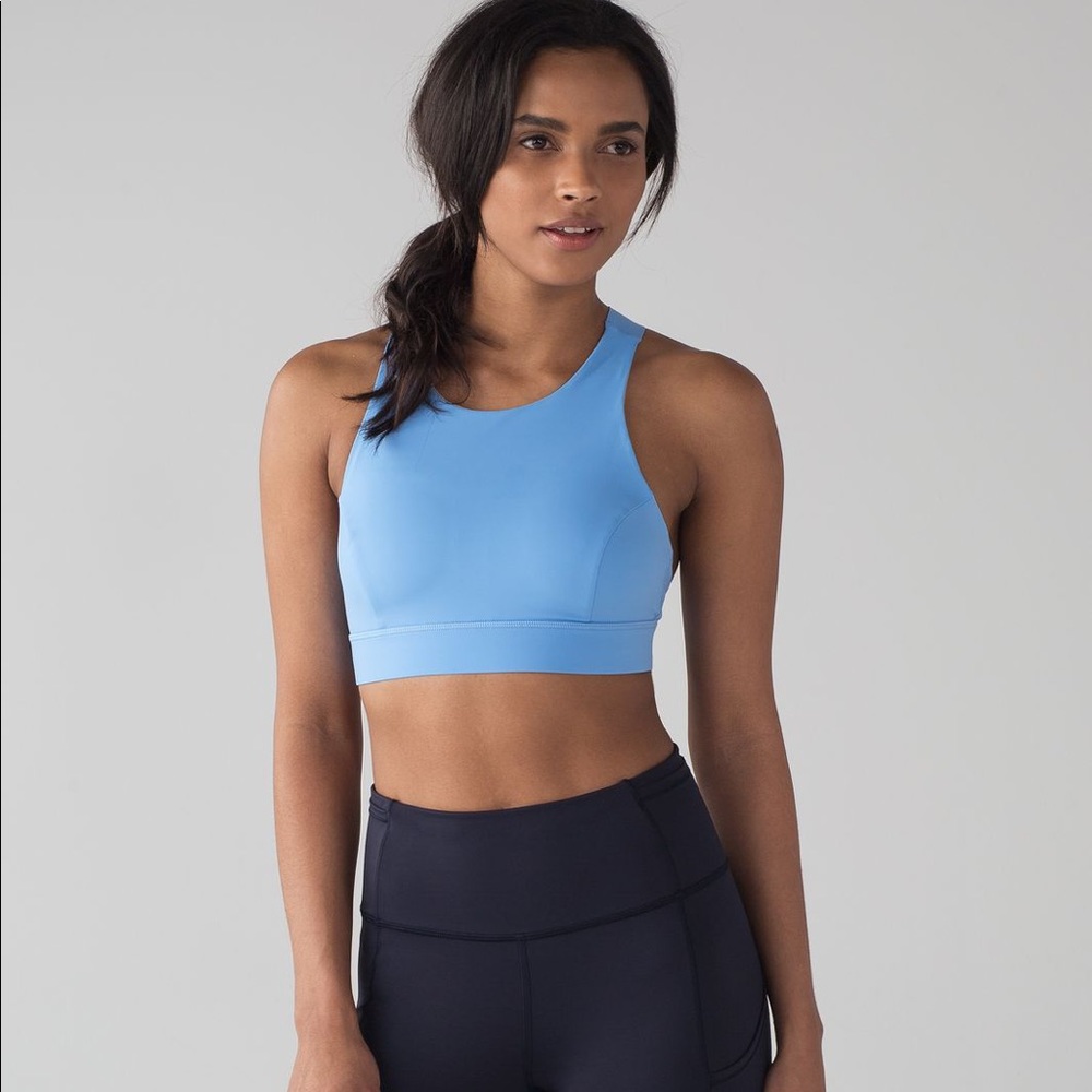 Lululemon Fast & Free Bra (Nulux) in Aero Blue